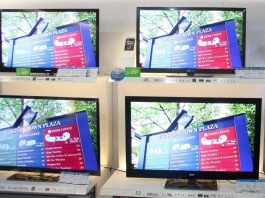 Alcune tv in funzione
