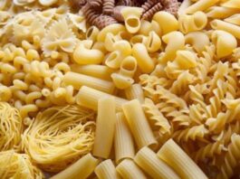 diverse tipologie di pasta